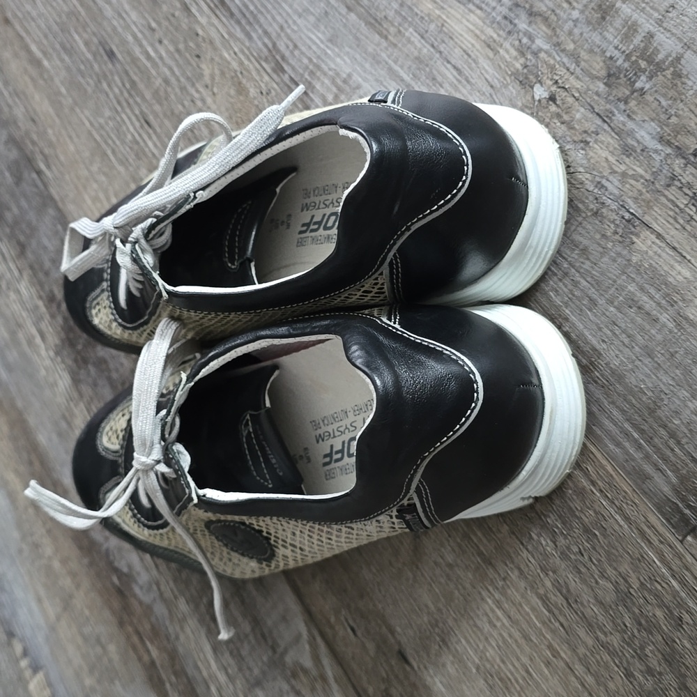 Mephisto Run-Off Genuine Leather Sneakers Women Size 8.5 Casual Athletic - Picture 3 of 11